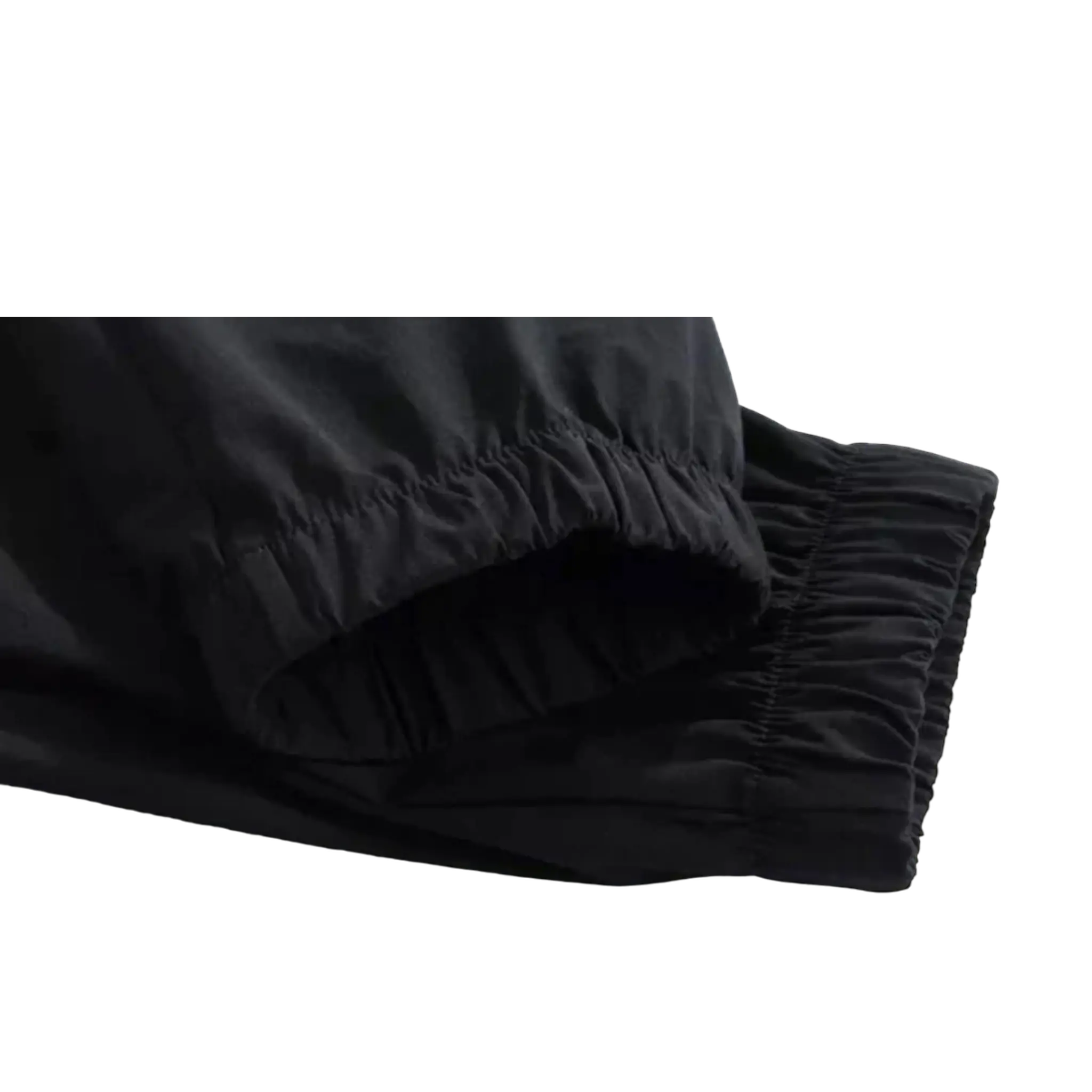 Montarni black Men’s Gym Cargo Pants with tapered fit, cuffed links with multiple utility pockets and elastic waistband