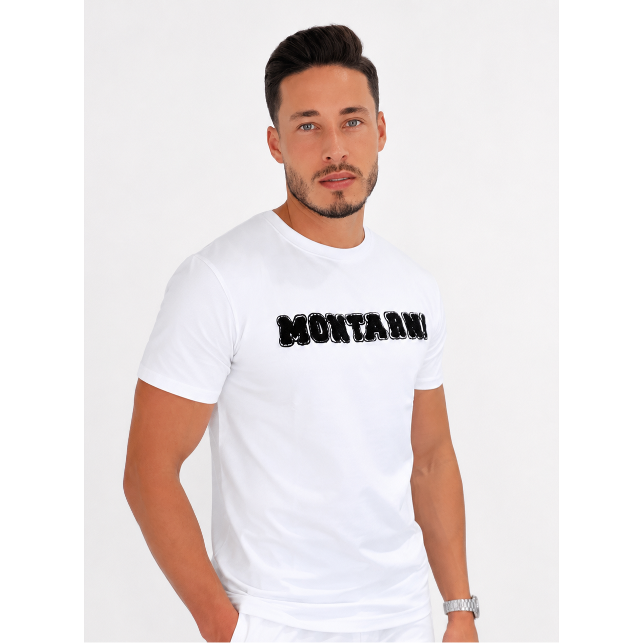 Soft Cotton T-Shirt - Fluff Print - Montarni