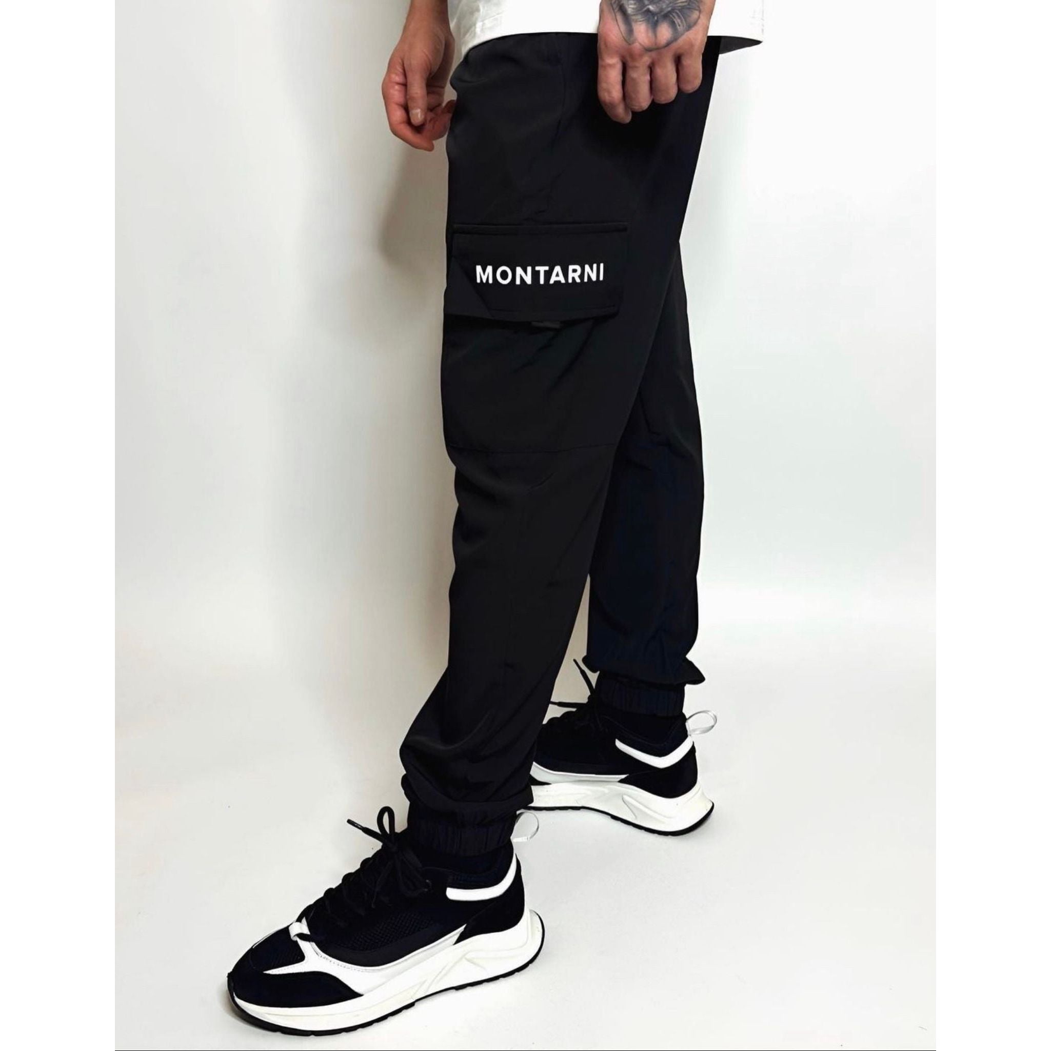 Utility Streetwear Cargo Pants - Black - Montarni