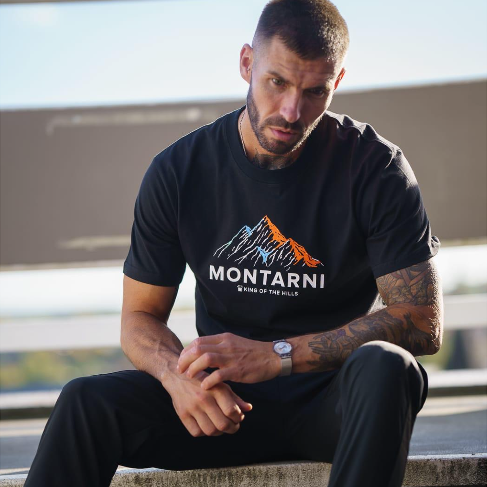 Soft Cotton Graphic T-Shirt - King Of The Hills - Montarni