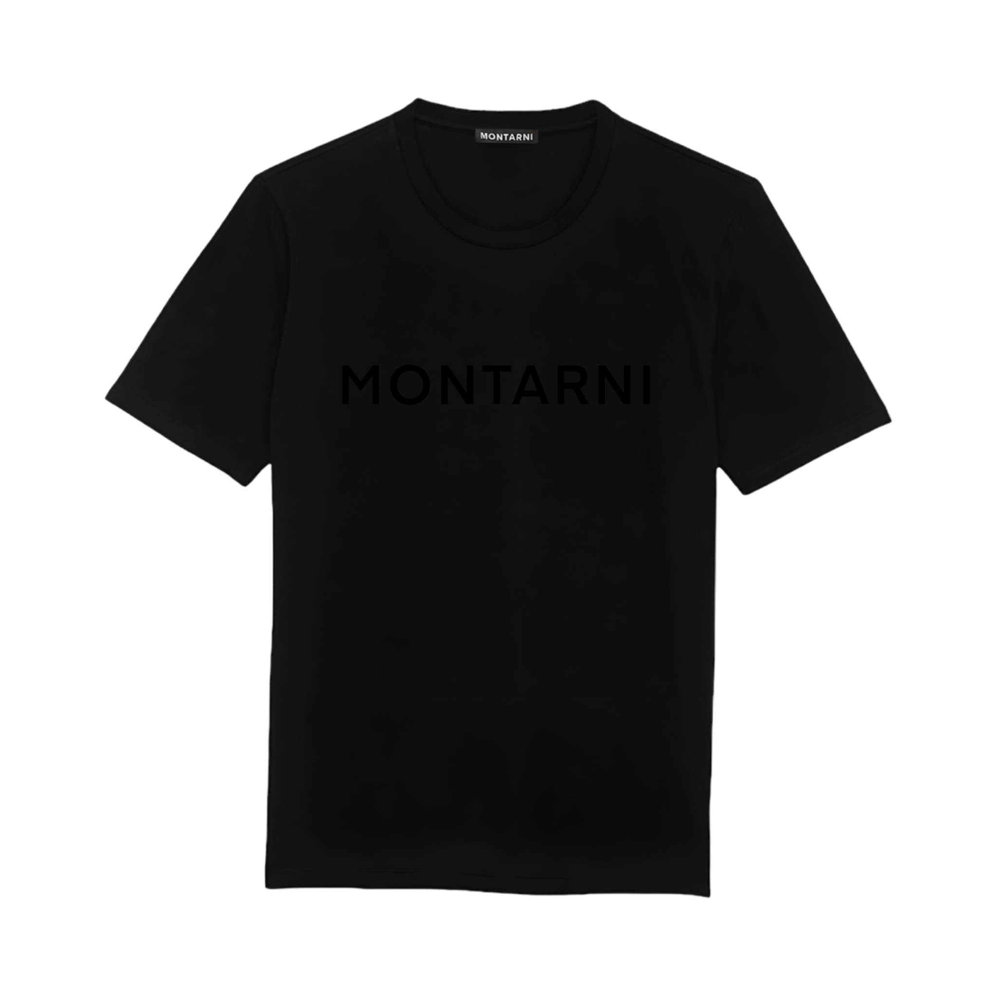 Buy MONTARNI - Flocked T-Shirt Black 