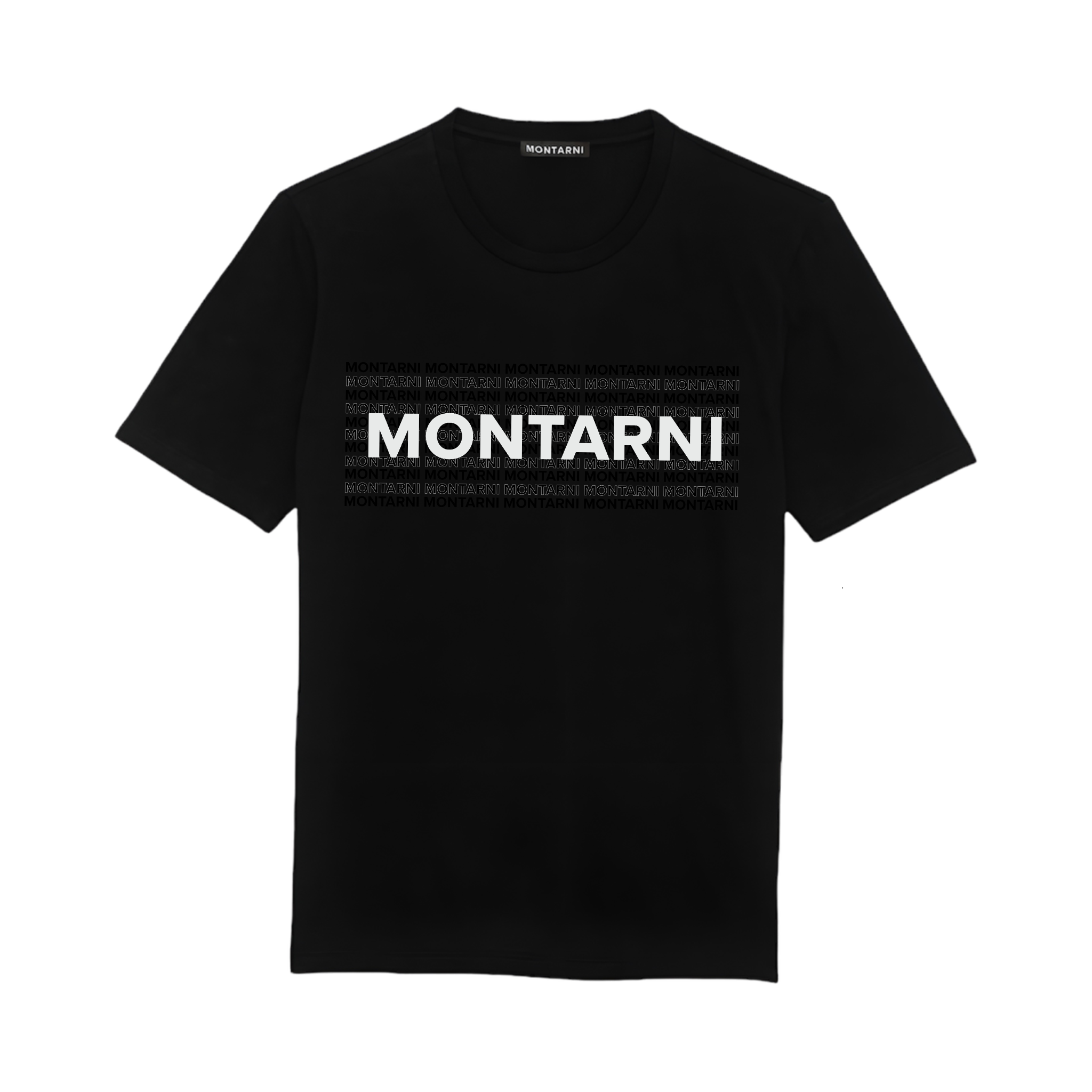 MONTARNI - Monogram Logo Short Sleeve T-Shirt