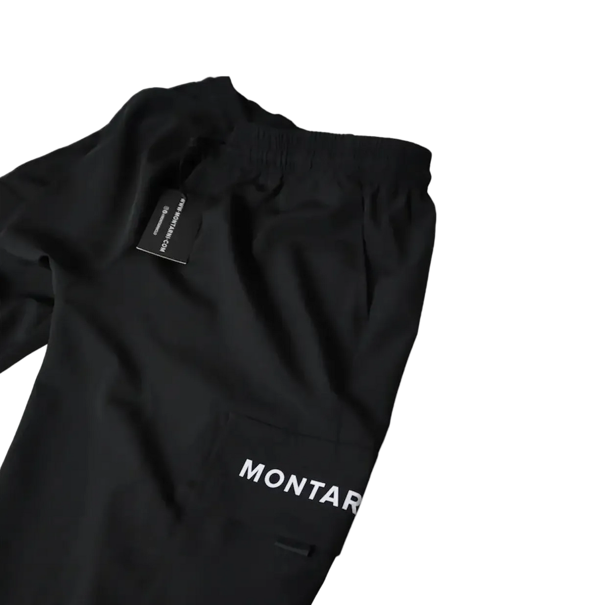 Utility Streetwear Cargo Pants in Black by Montarni with a sleek design and quality finish.