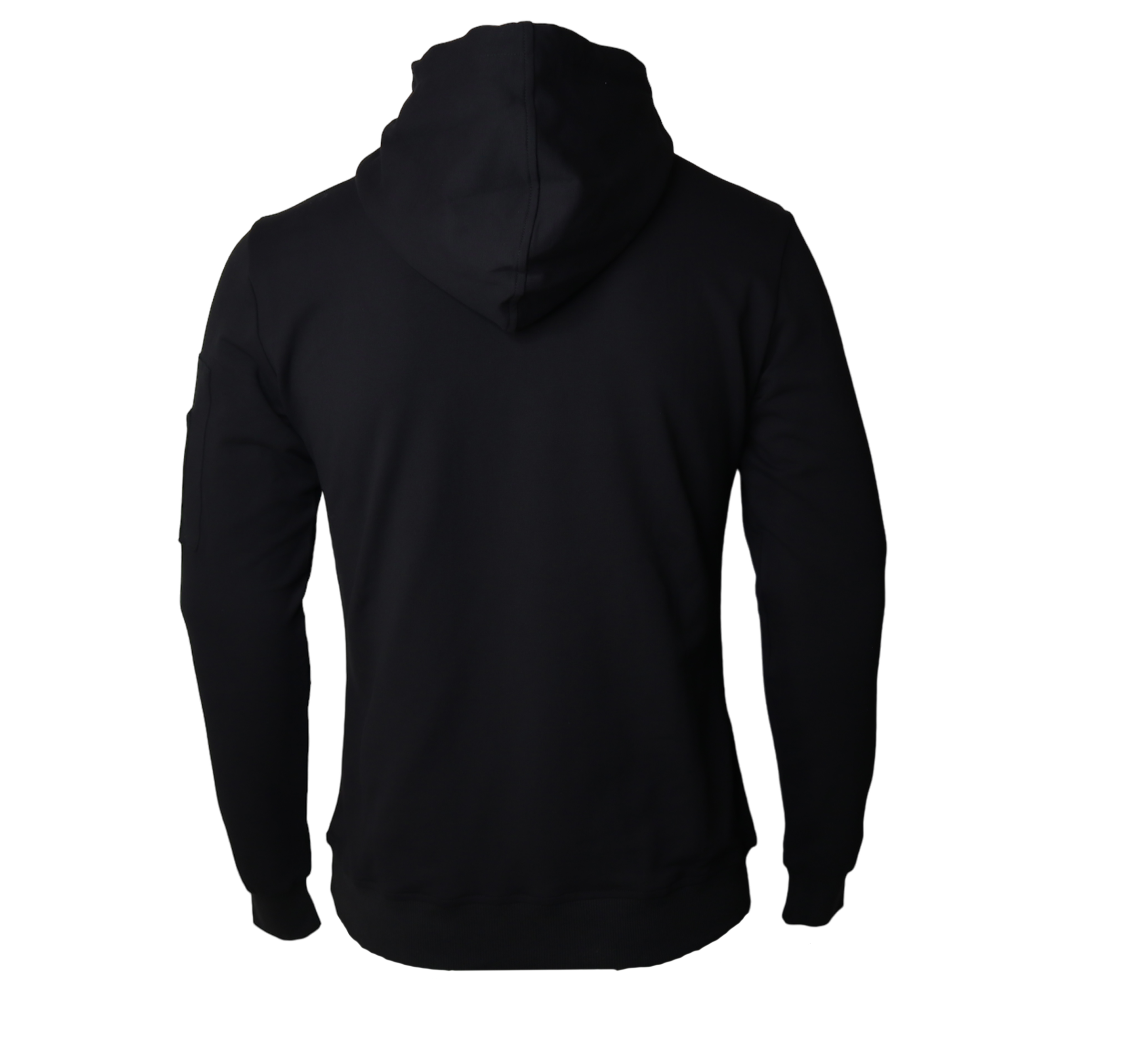 black technical hoodie